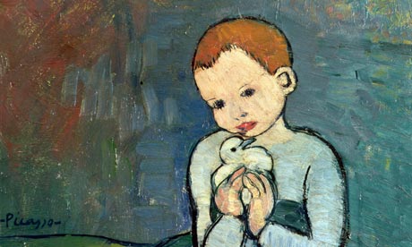 Hanging around
Pablo Picasso's Child with a Dove (1901).