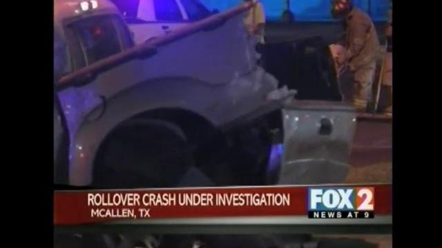 Authorities Investigate McAllen Rollover Crash