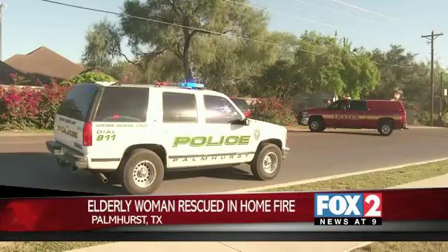 Elderly Woman Rescued in Palmhurst Home Fire