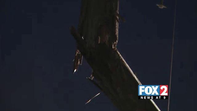 Alamo Light Post Accident