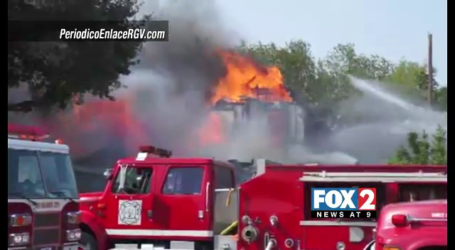 Fire Engulfs Rio Grande City Building