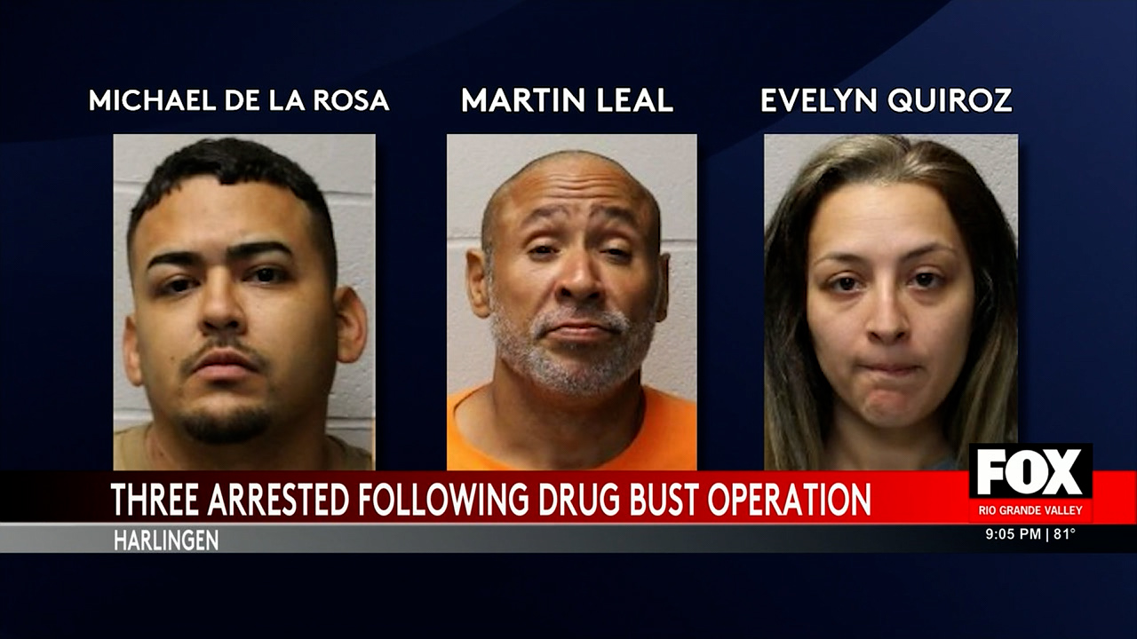 Drug Bust: 3 Arrested in Harlingen with Cocaine, Weapons, and $6K in Cash