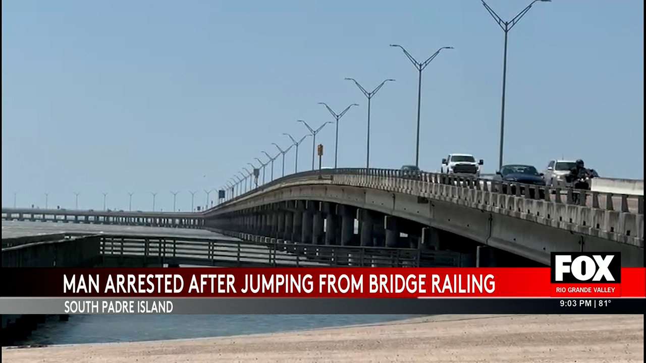 Man Jumps Off Queen Isabella Causeway While Fleeing Police, Later Rescued  And Arrested - Fox Rio Grande Valley