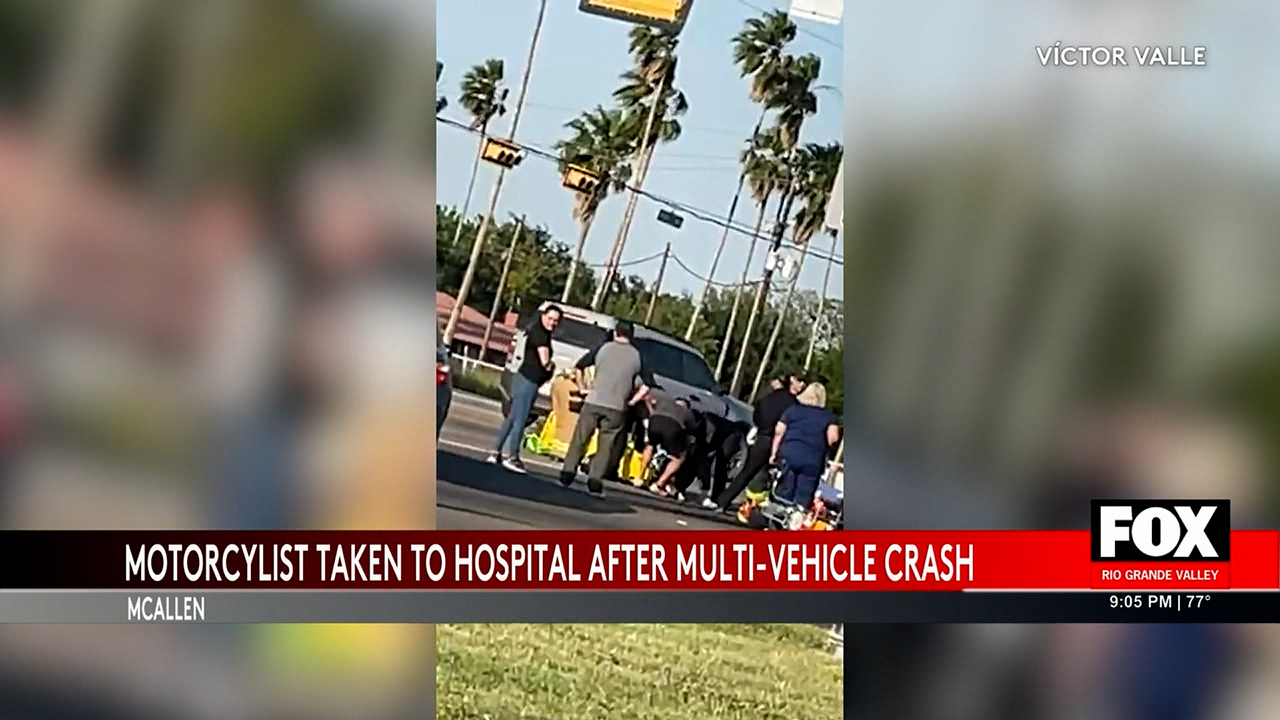 Motorcyclist Injured in Multi-Vehicle Crash on FM 107 in McAllen | FOX RGV