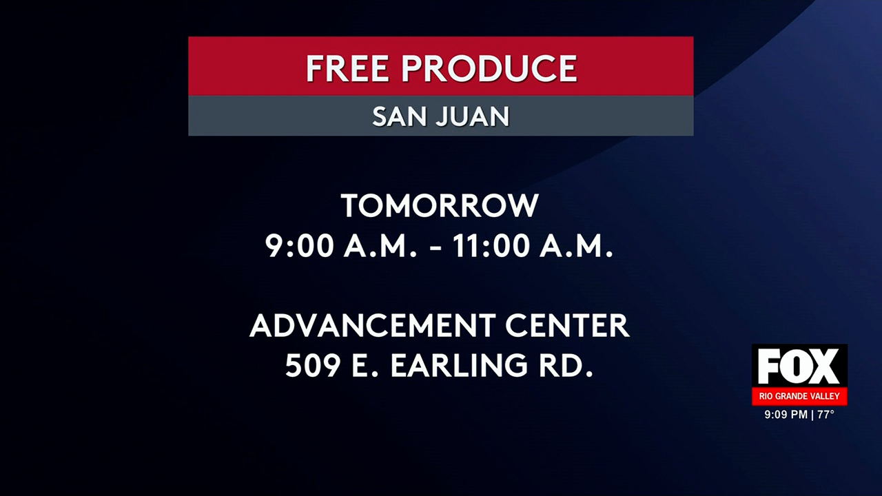 Free Produce Giveaway in San Juan Set for Tomorrow Morning