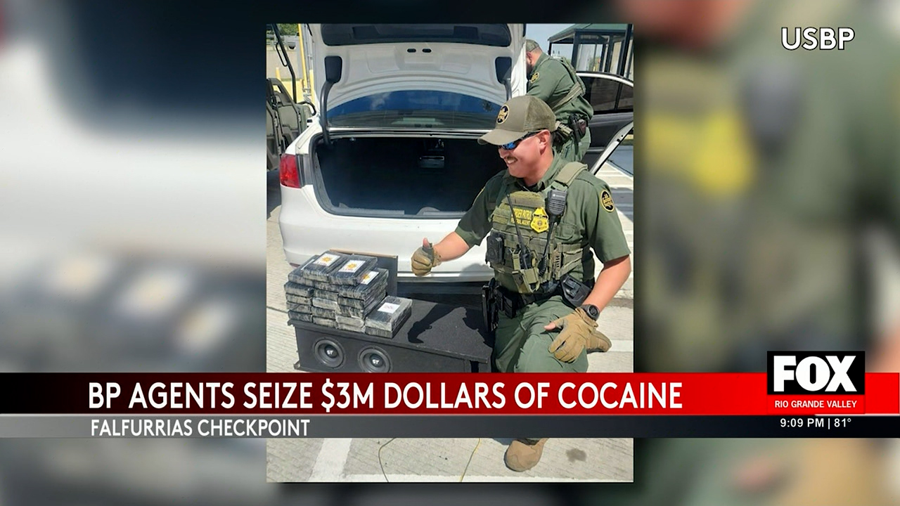 Cocaine Seizures: $3M in Drugs Confiscated in One Day at Border Patrol Checkpoint