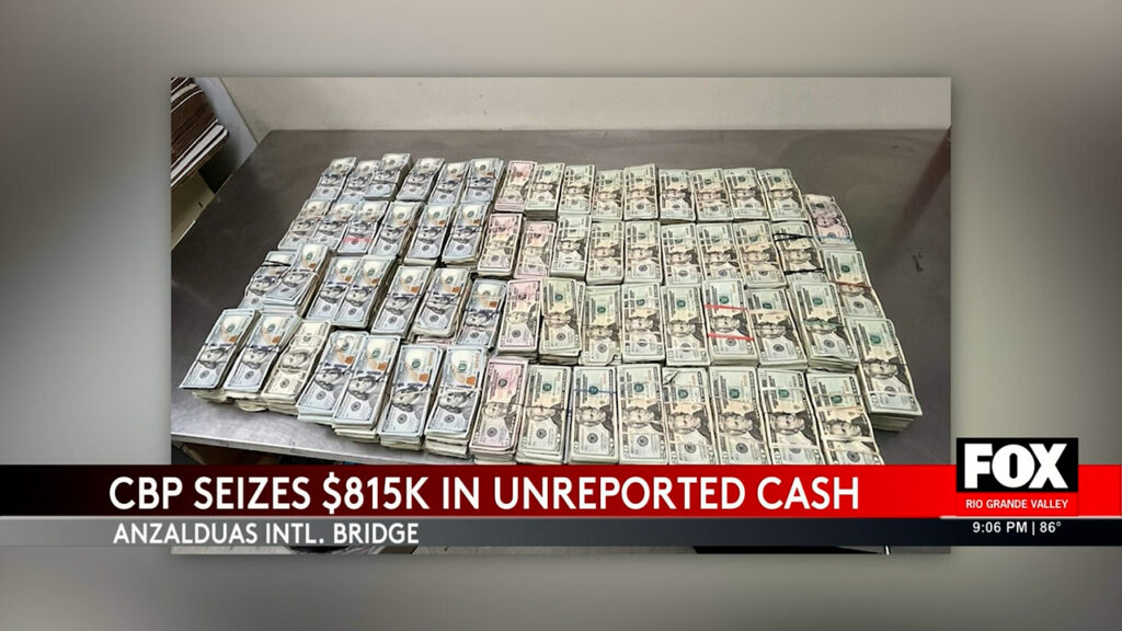 Cash Seizure: CBP Officers Uncover $815,000 Hidden in Vehicle at Border