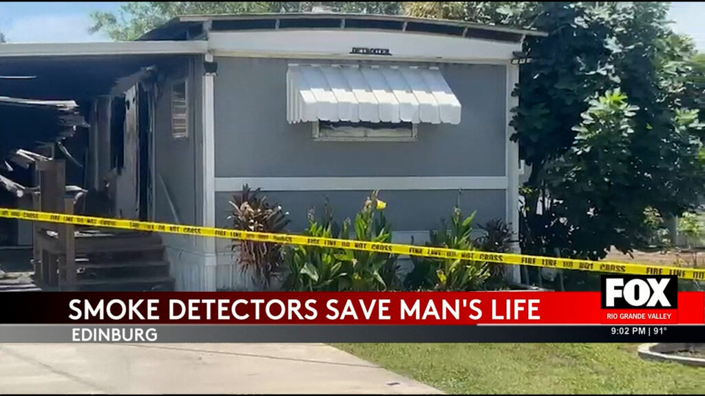 Smoke Detector Saves Edinburg Man from House Fire - house fire,fire safety Smoke Detector Saves Edinburg Man from House Fire