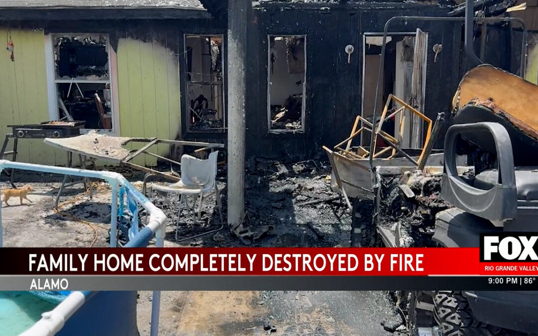 Fire Devastates Alamo Home: Family Escapes, But Two Firefighters Injured