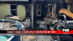 Fire Devastates Alamo Home: Family Escapes, But Two Firefighters Injured -