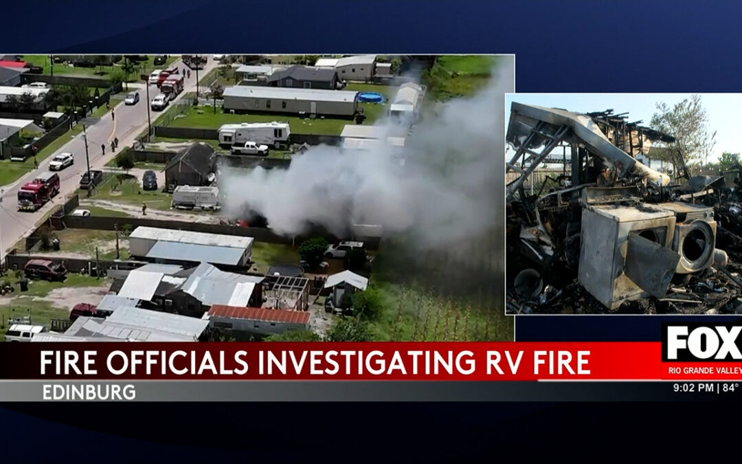 RV Fire Tragedy: Two Dogs Perish in Edinburg Blaze, Investigation Underway