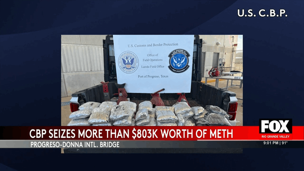 Meth Seizure at Progreso Donna International Bridge Uncovers $803,000 Worth of Drugs - meth seizure, progreso donna international bridge, cbp, drug smuggling, hsi investigation Meth Seizure at Progreso Donna International Bridge Uncovers $803,000 Worth of Drugs