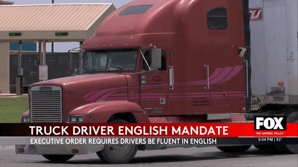 Trump's English Proficiency Order Creates Ripples in Cross-Border Trucking