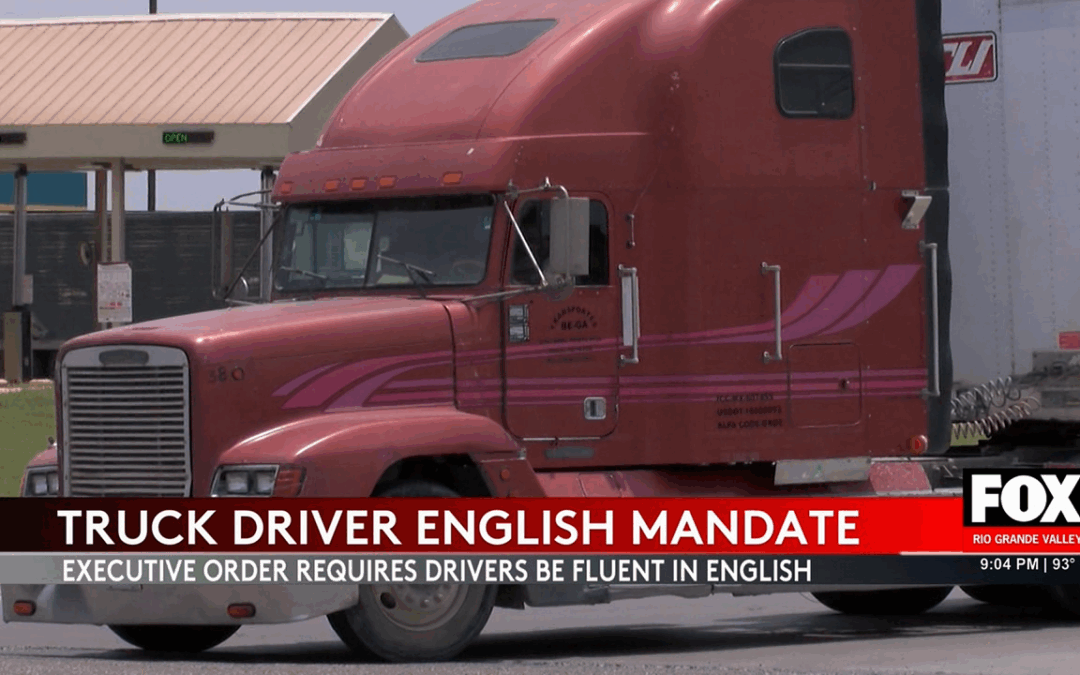 Trump’s English Proficiency Order Creates Ripples in Cross-Border Trucking