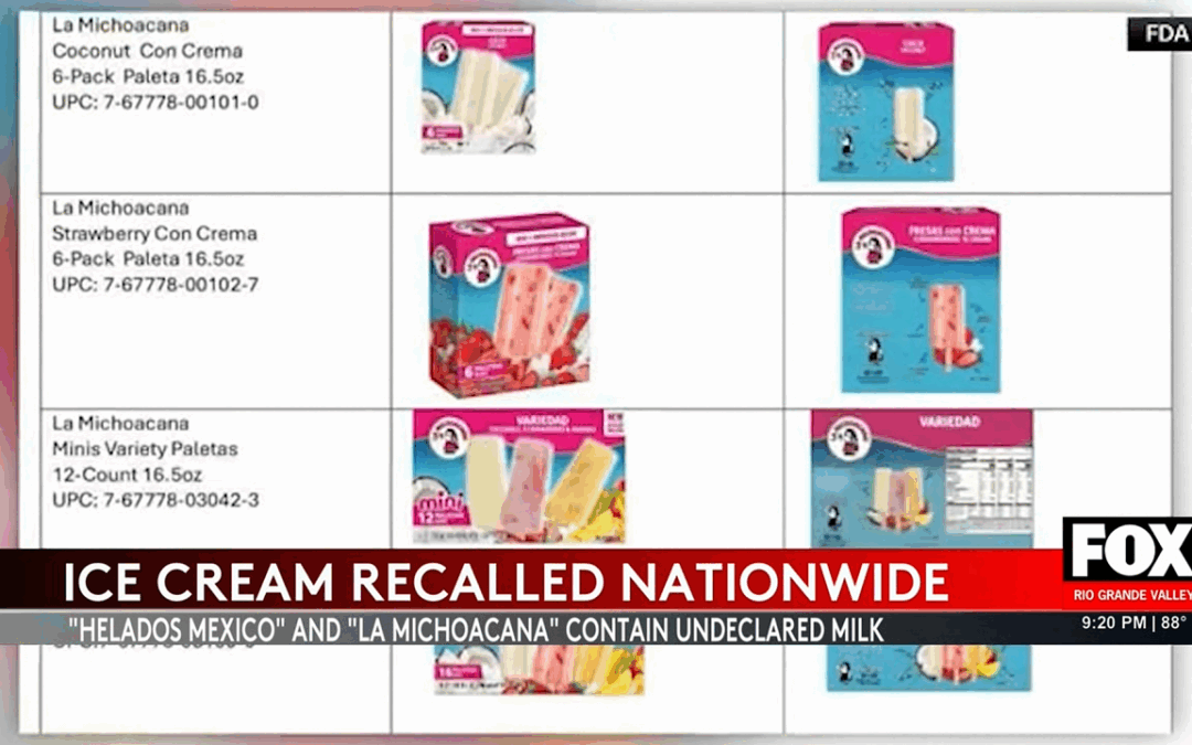 Ice Cream Recall Alert: Tropical Foods Pulls Products Due to Allergy Risks