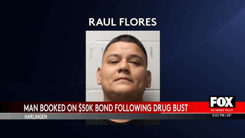 Harlingen Drug Bust: Raul Flores Arrested with Cocaine and Firearm - harlingen, drug bust, cocaine, raul flores, police arrest Harlingen Drug Bust: Raul Flores Arrested with Cocaine and Firearm