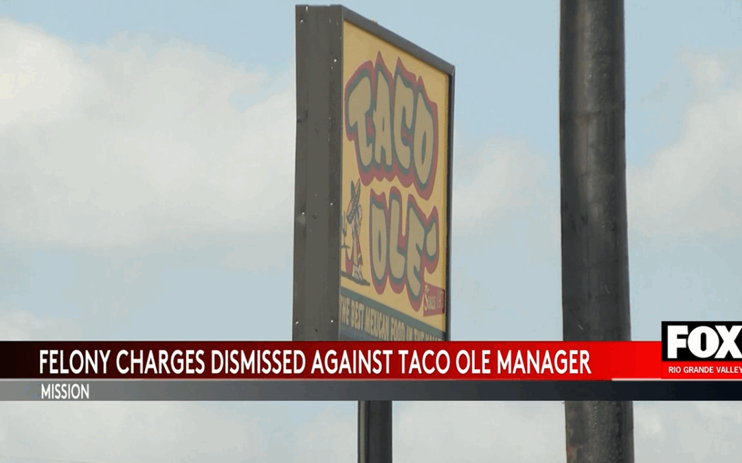 Federal Judge Dismisses Felony Charge Against Mission Restaurant Manager