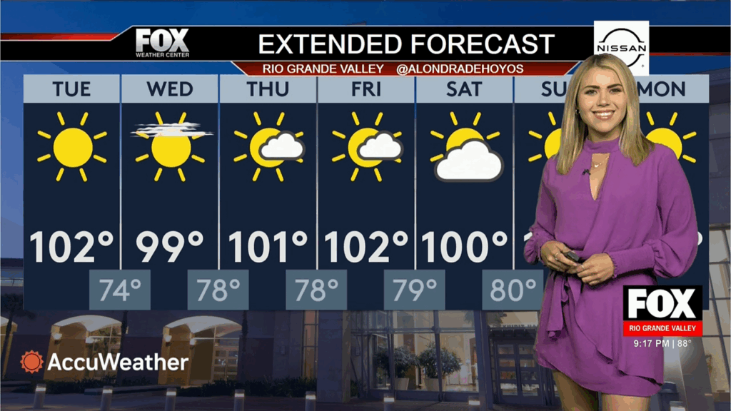 July 29, 2025 Weather Update: South Texas Heat Wave Intensifies with Triple-Digit Temperatures - weather,south texas weather,heat wave,uv index,hidalgo county,south padre island,alondradehoyos Weather Update: South Texas Heat Wave Intensifies with Triple-Digit Temperatures