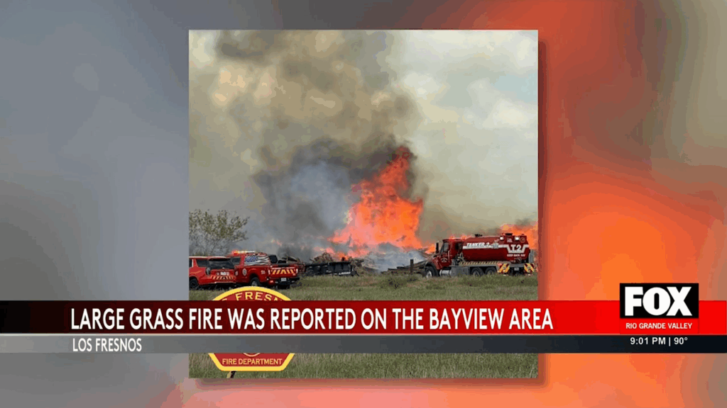 Los Fresnos Fire Department Battles Extensive Grass Fire with Regional Support