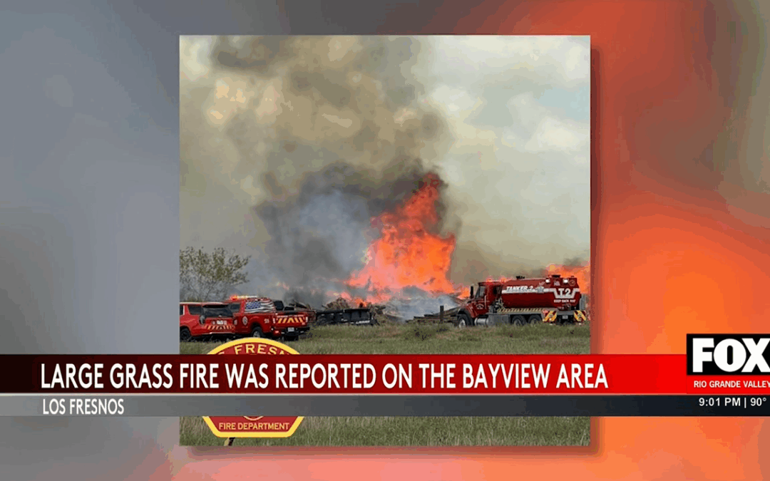 Los Fresnos Fire Department Battles Extensive Grass Fire with Regional Support