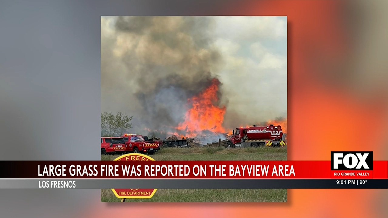 Los Fresnos Fire Department Battles Extensive Grass Fire with Regional Support