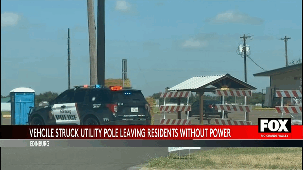 Edinburg Accident Causes Power Outage and Road Closures