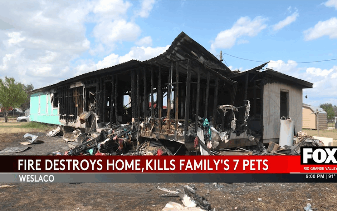 Weslaco Fire Devastates Family Home and Claims Lives of Beloved Pets