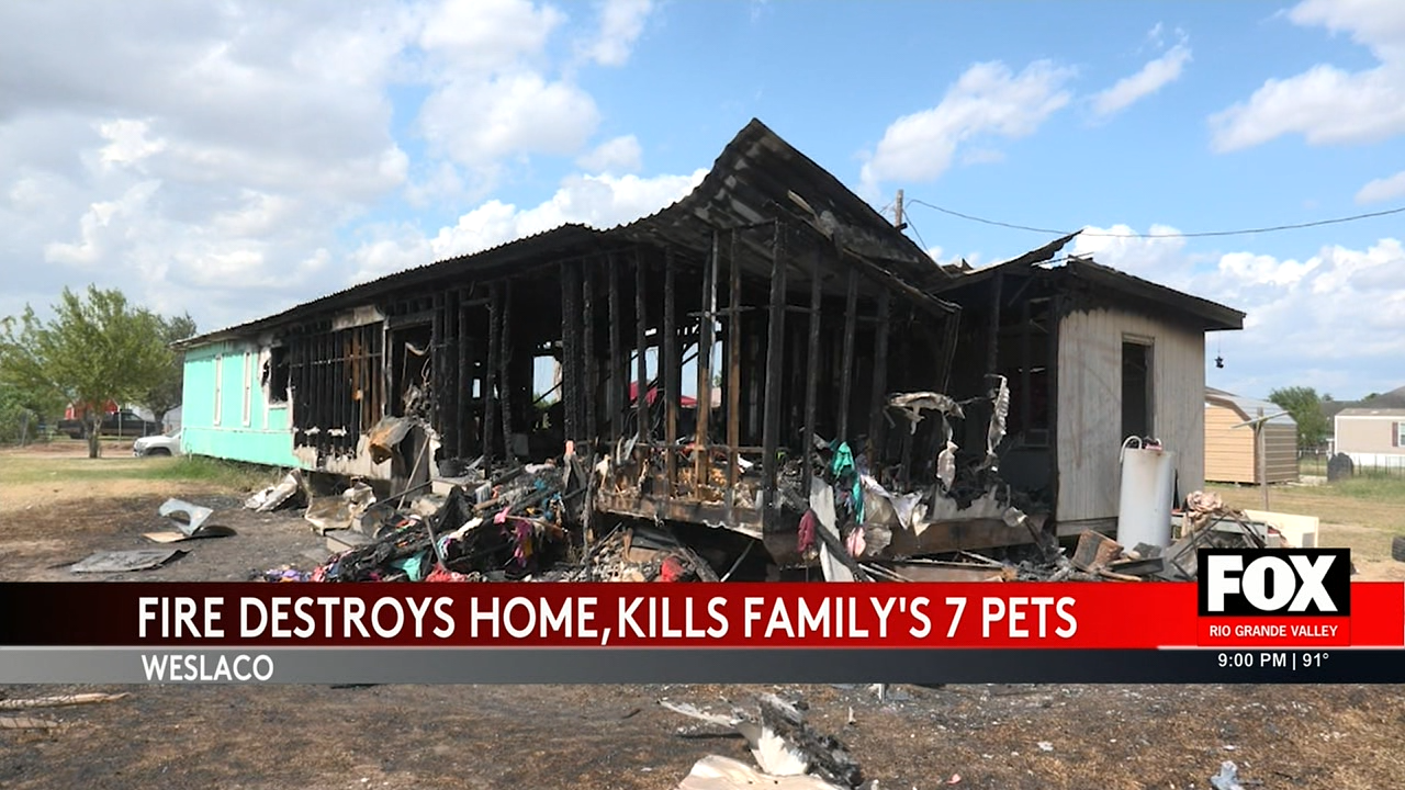 Weslaco Fire Devastates Family Home and Claims Lives of Beloved Pets