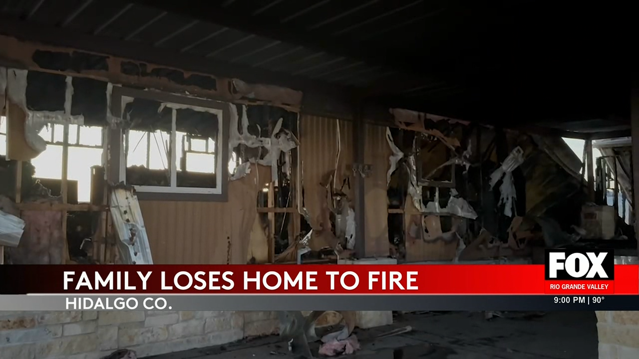 Fire Destroys Family Home East of Edinburg