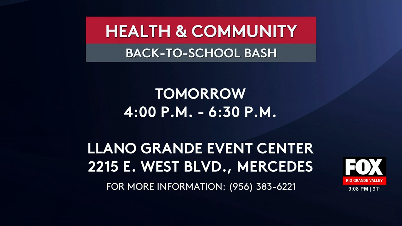Health and Community Back to School Bash Offers Free Supplies in Hidalgo County