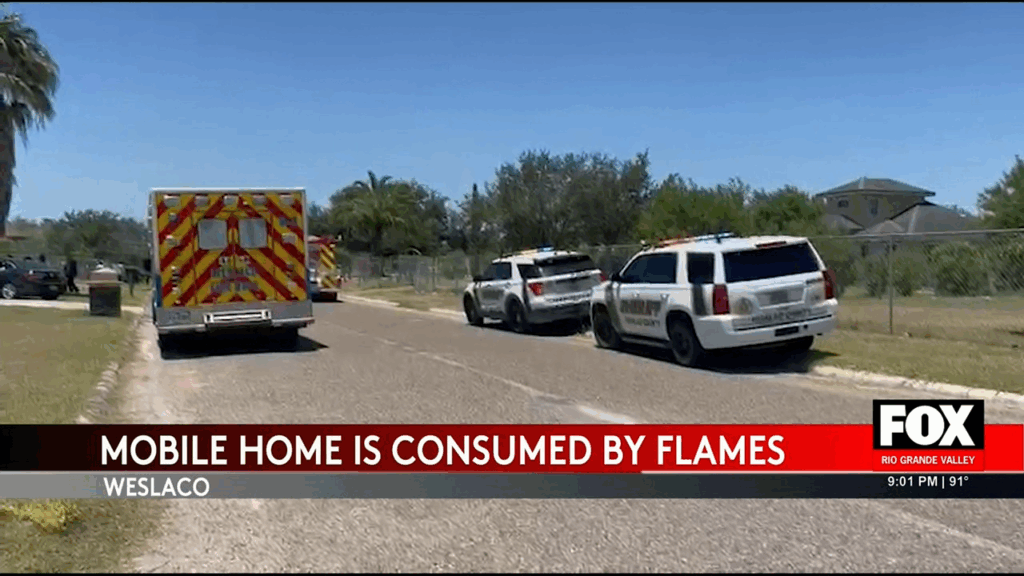 Weslaco Fire Department Responds to Devastating Mobile Home Blaze