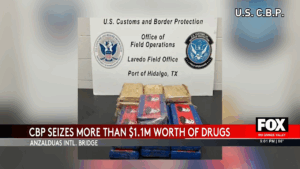 Fentanyl and Cocaine Worth $1.1 Million Seized at Anzalduas International Bridge