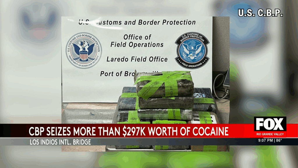 Cocaine Seized at Los Indios International Bridge in Major Drug Bust
