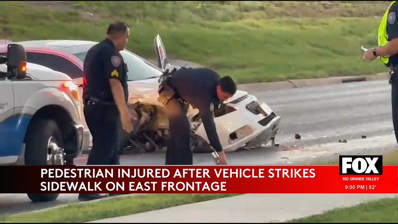 Pedestrian Injured in Two-Vehicle Collision on East Frontage in South Texas