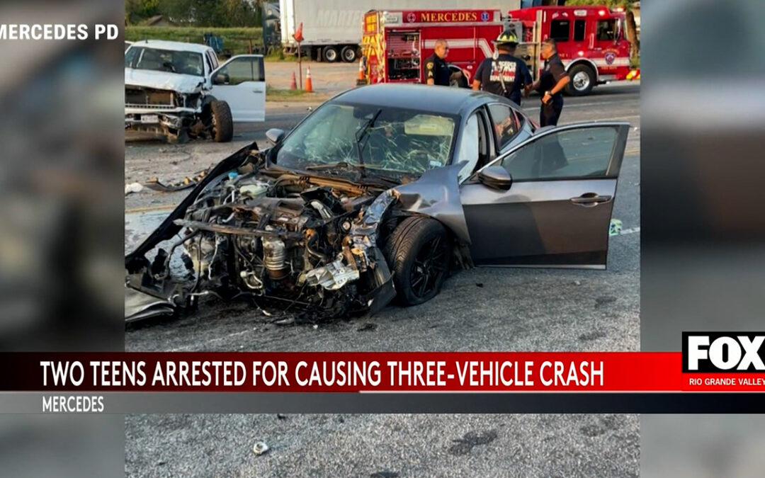 Teens Cause Multi-Vehicle Crash in Mercedes: Investigation Underway