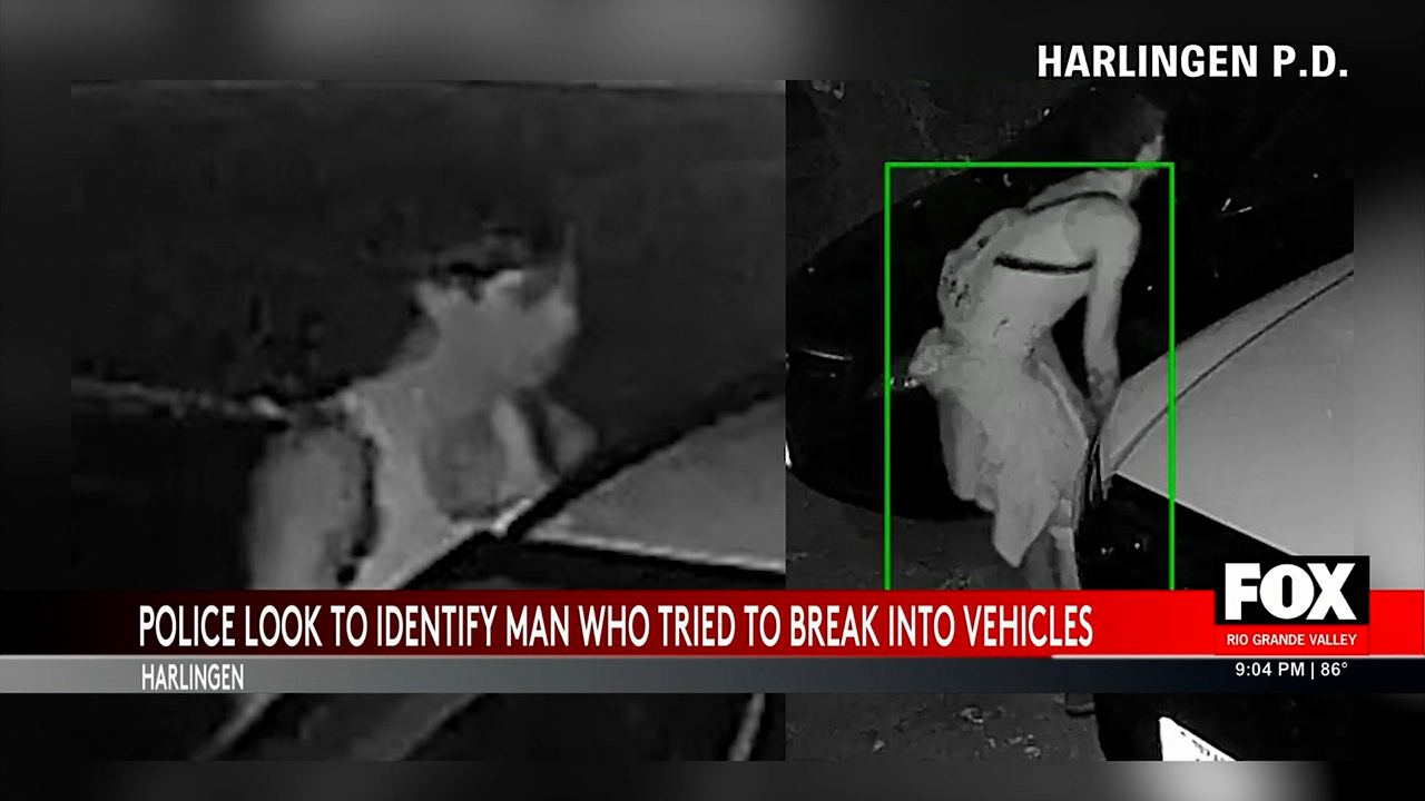 Harlingen Police Seek Suspect Accused of Attempted Vehicle Break-Ins