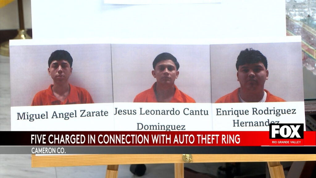 Cameron County Cracks Down on Auto Theft Ring with Five Arrests