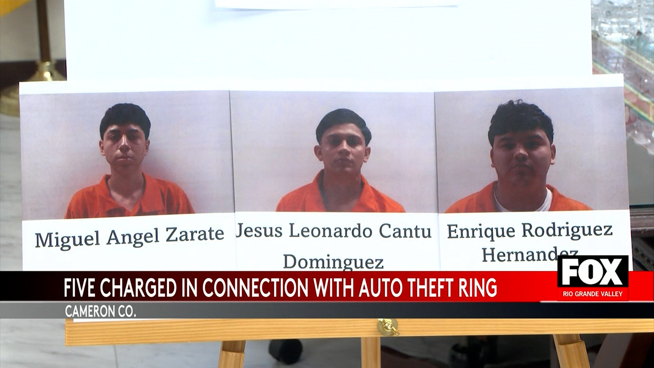 Cameron County Cracks Down on Auto Theft Ring with Five Arrests | FOX RGV