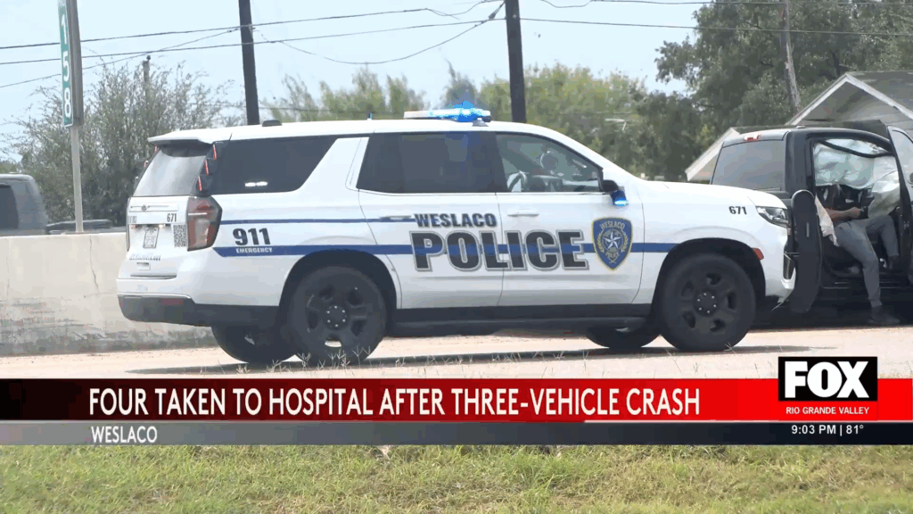 Shocking Weslaco Vehicle Crash Sends Four to Hospital in Multi-Car Pileup