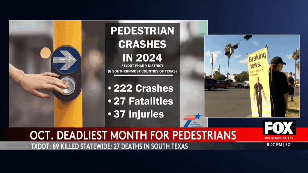 Pedestrian Safety Awareness: TxDOT Targets South Texas for October Campaign