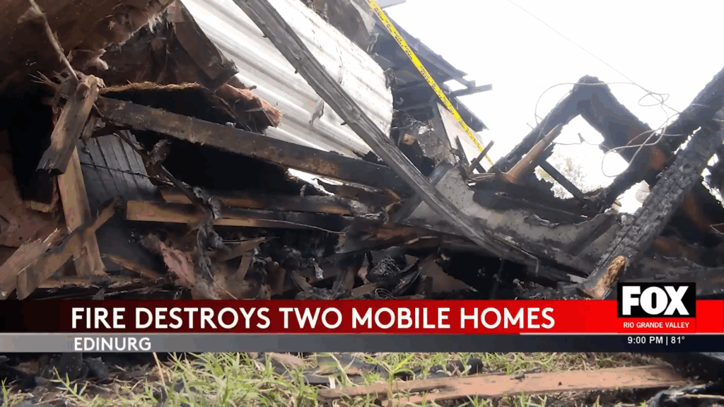 Shocking Edinburg Fire Destroys Two Mobile Homes on North Kloster