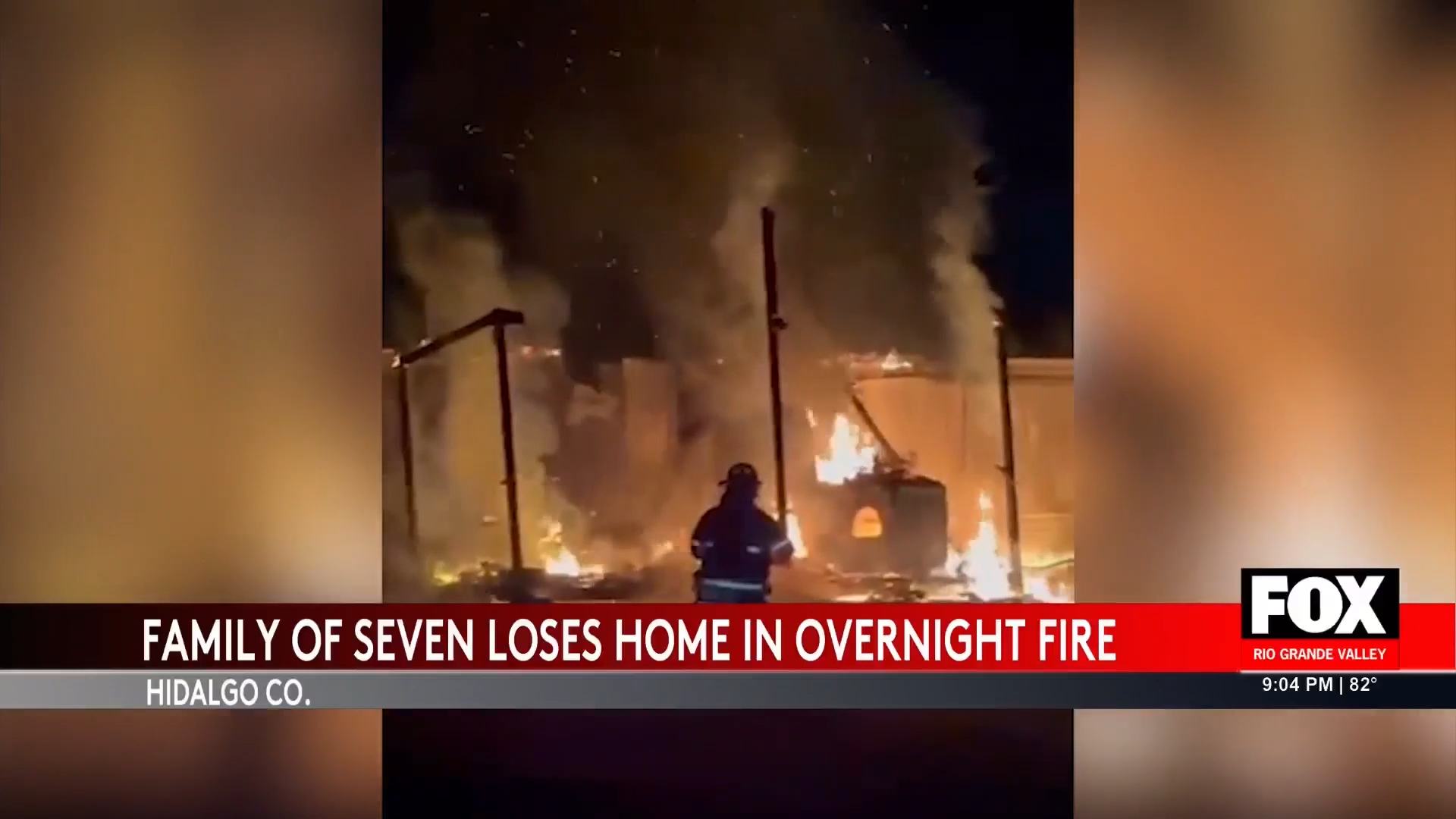 Heartbreaking House Fire in Hidalgo County Leaves Family of Seven Homeless