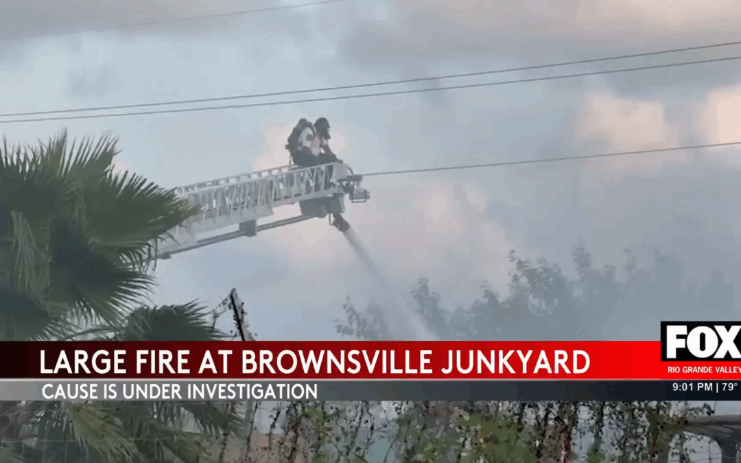 Brownsville Fire Erupts in Junkyard, Sparks Investigation