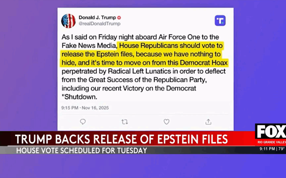 Shocking Reversal: Donald Trump Urges House Republicans to Release Epstein Files