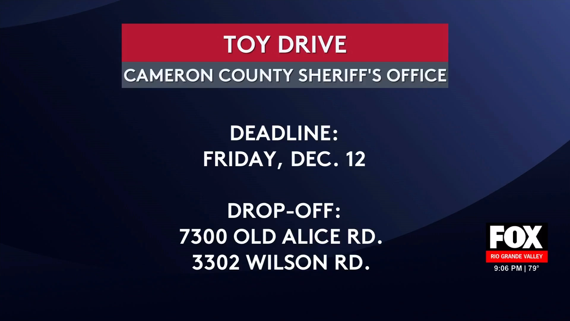 Heartwarming Cameron County Toy Drive: How You Can Instantly Brighten a Child’s Holiday