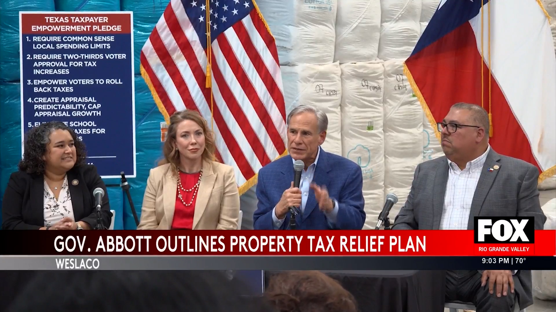 Greg Abbott Unveils New Taxpayer Empowerment Plan in Weslaco