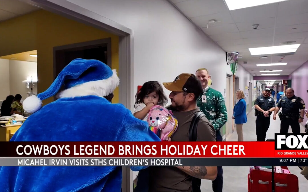 Dallas Cowboys Legend Michael Irvin’s Heartwarming Visit to South Texas Hospital Spreads Holiday Cheer