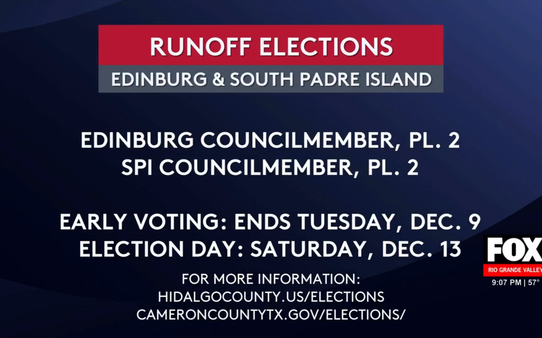 Showdown in Edinburg Runoff Election: Early Voting Underway
