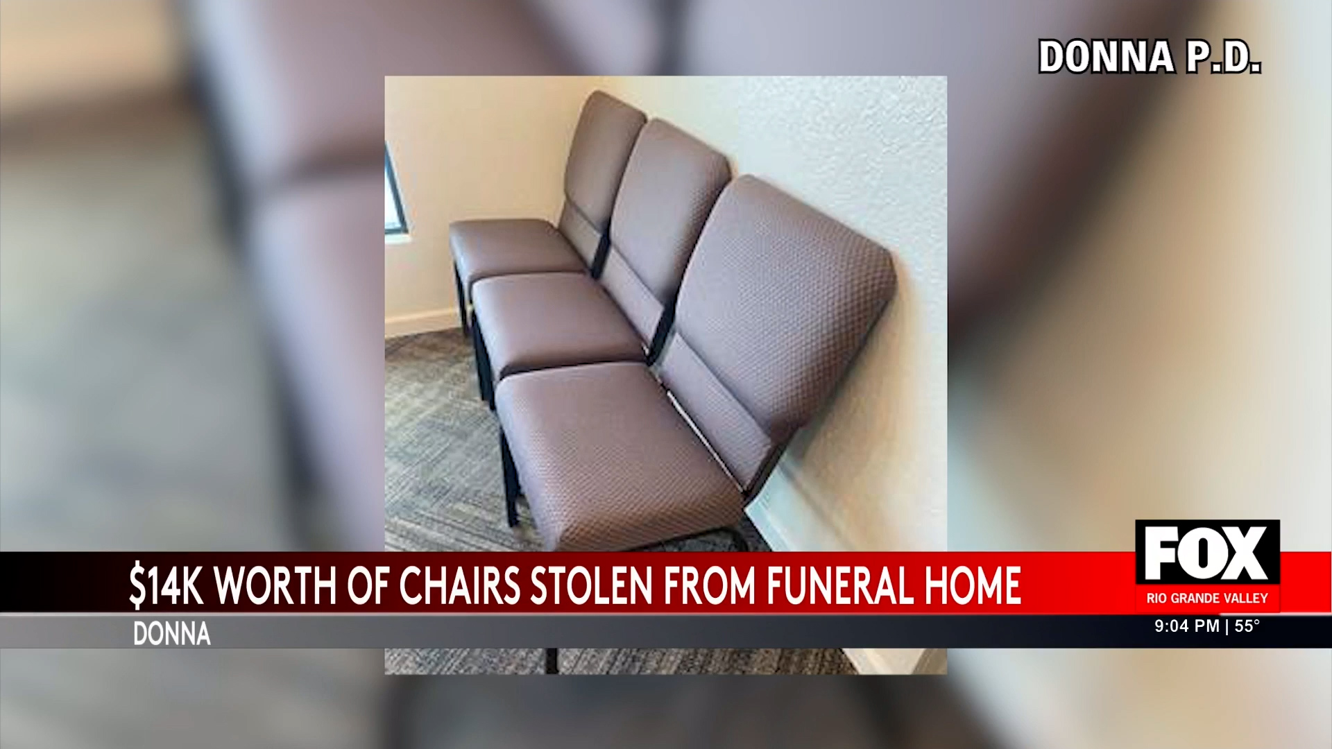 Theft in Donna: 148 Chairs Stolen from Family Funeral Home