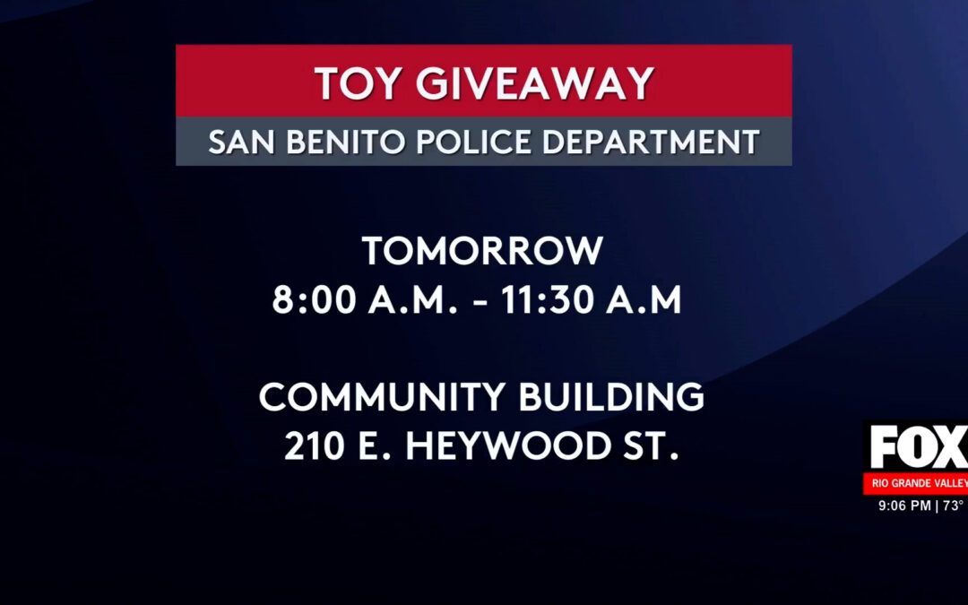 San Benito toy giveaway: Toy Giveaway by Police Department